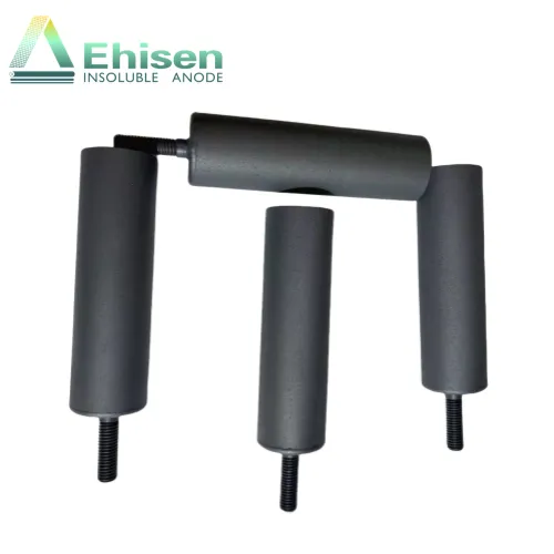 Threaded MMO Titanium Anode Tube